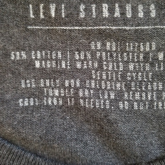 NEW Levi's 3D Logo Graphic‎ Short Sleeve Gray T-shirt Sz. L (unisex) - Picture 7 of 7